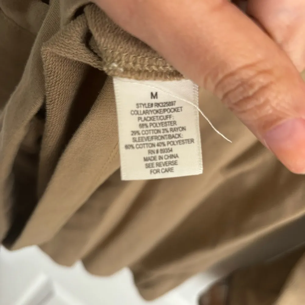 No Comment Tan plaid shacket Size Medium - Image 9