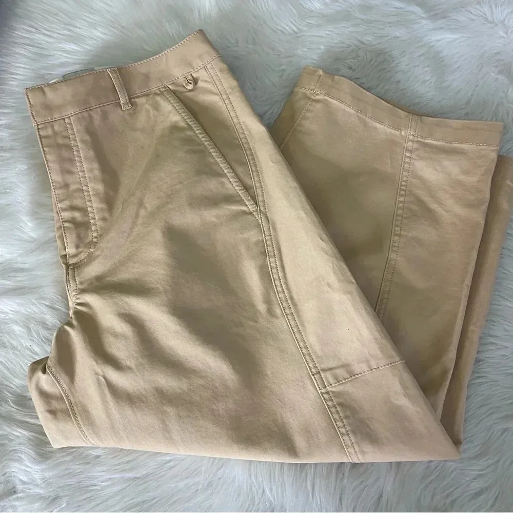 Maeve Curved Cropped Chino Pants Anthropologie Size 8 - Image 8