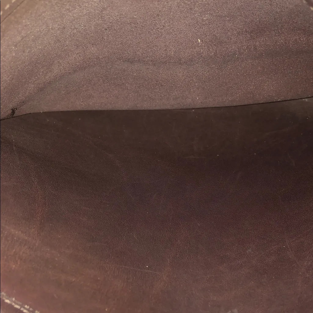 Vintage COACH Stewardess Mahogany Glove Tanned Turn Lock Bag NYC USA COA 9525 - Image 14