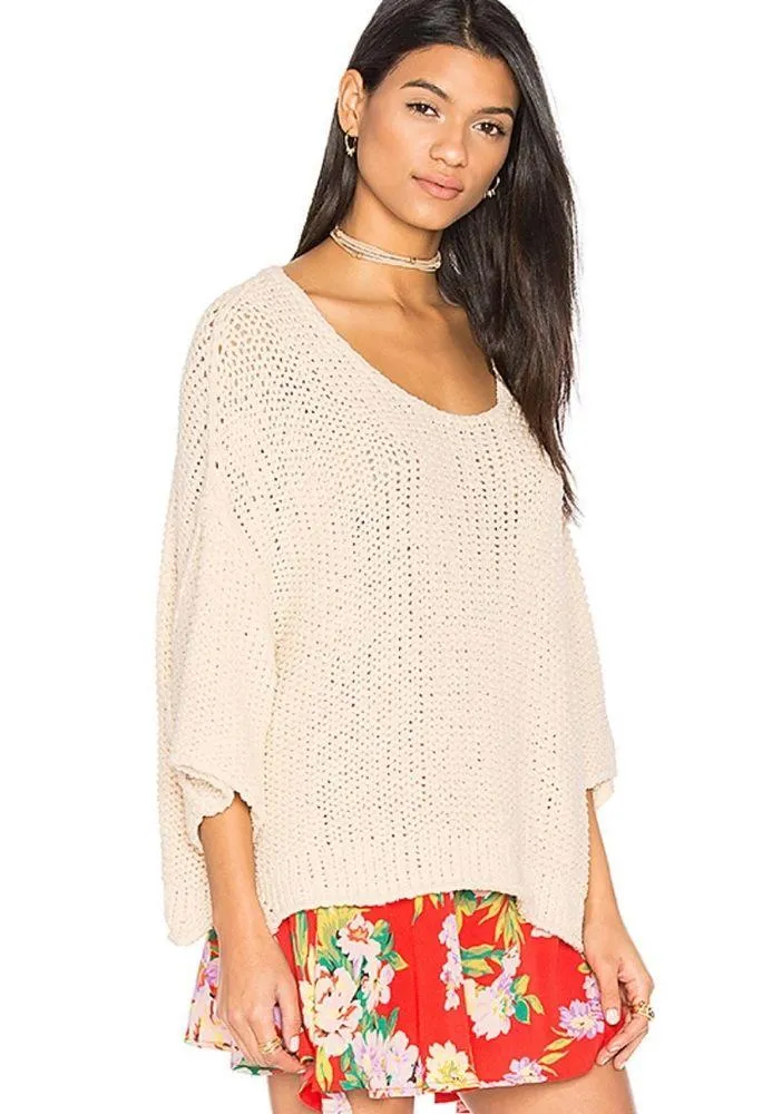 Free People Halo Pullover sweater in cream small - Image 11