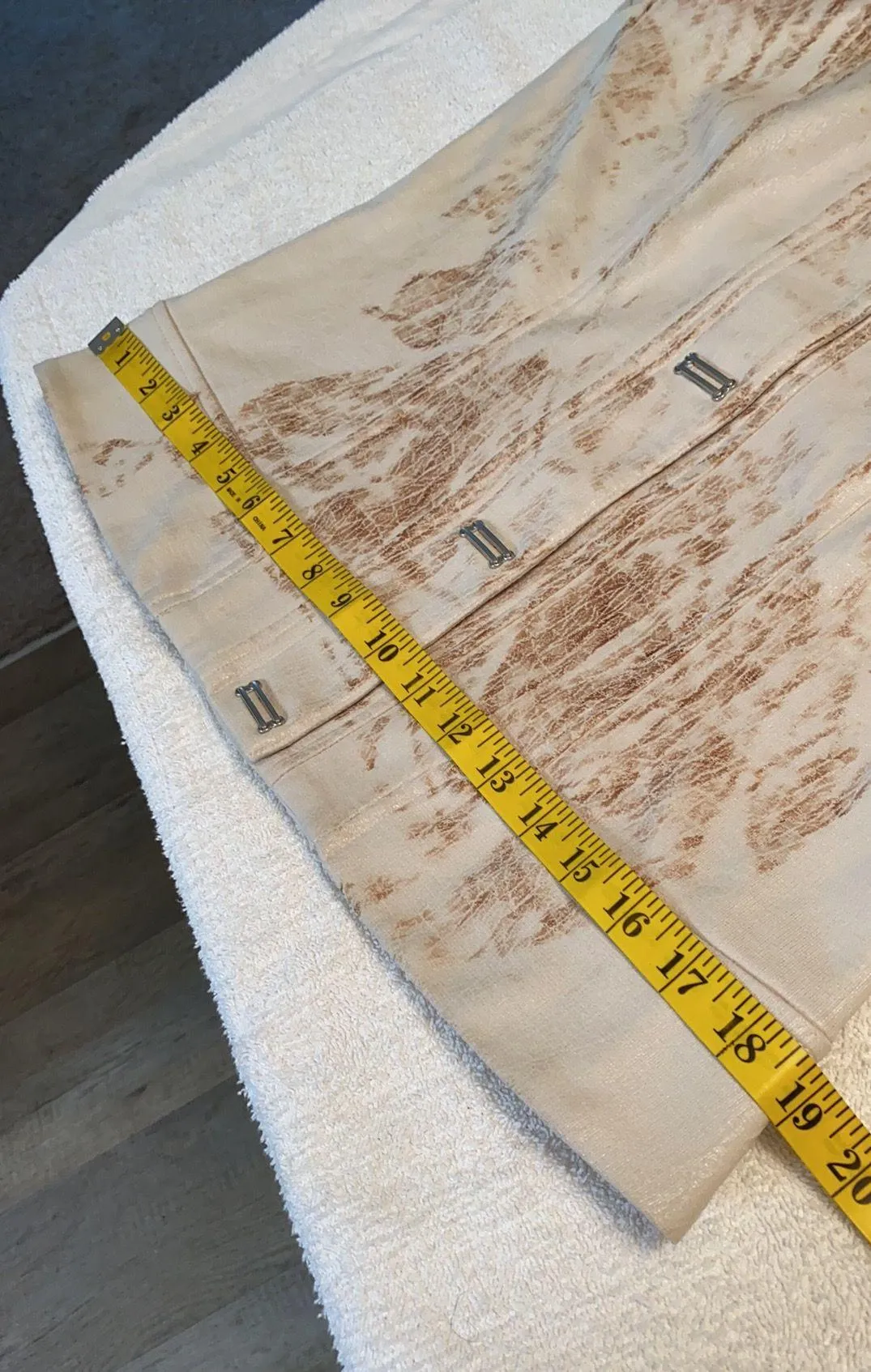 Tribal jacket mock turtleneck snap button Sz 6 White - Image 6