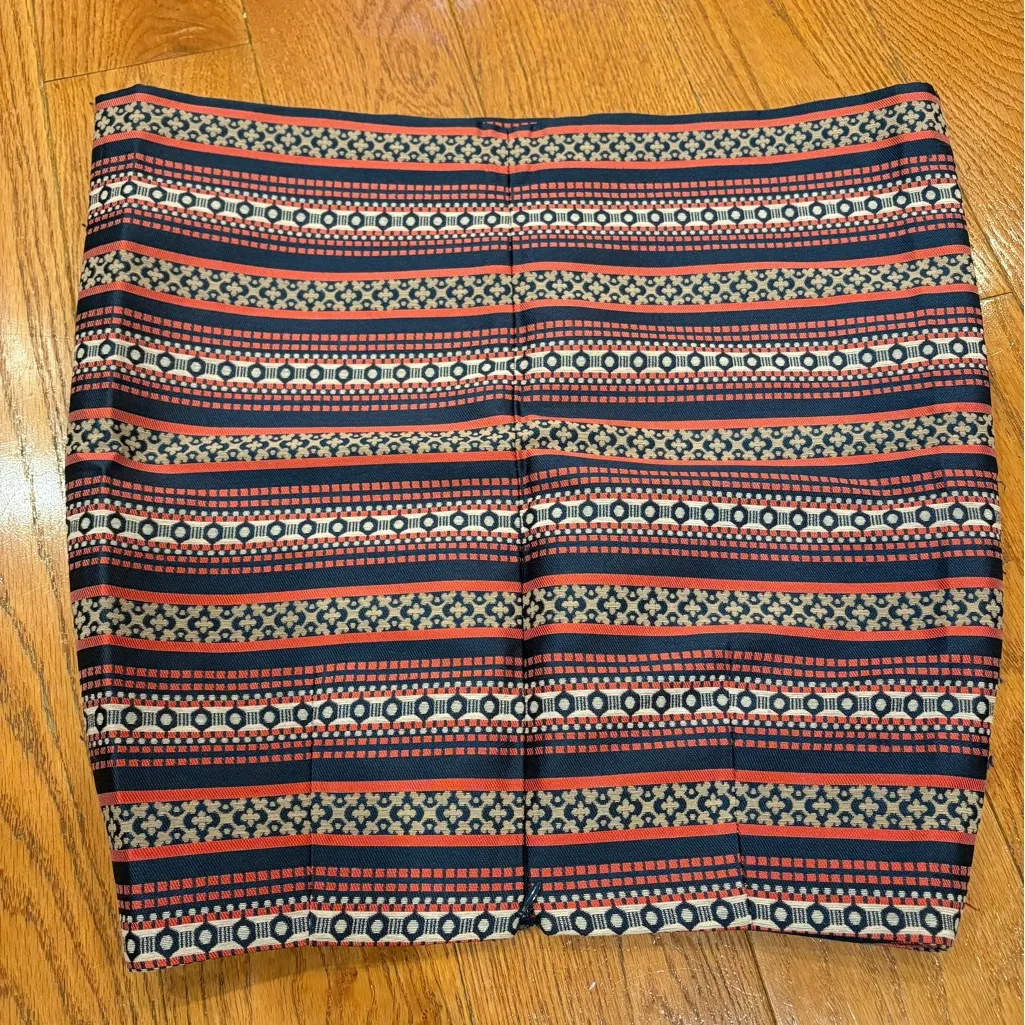 LOFT Petites Geo Stripe Woven Mini Skirt – Size 4P - Image 5