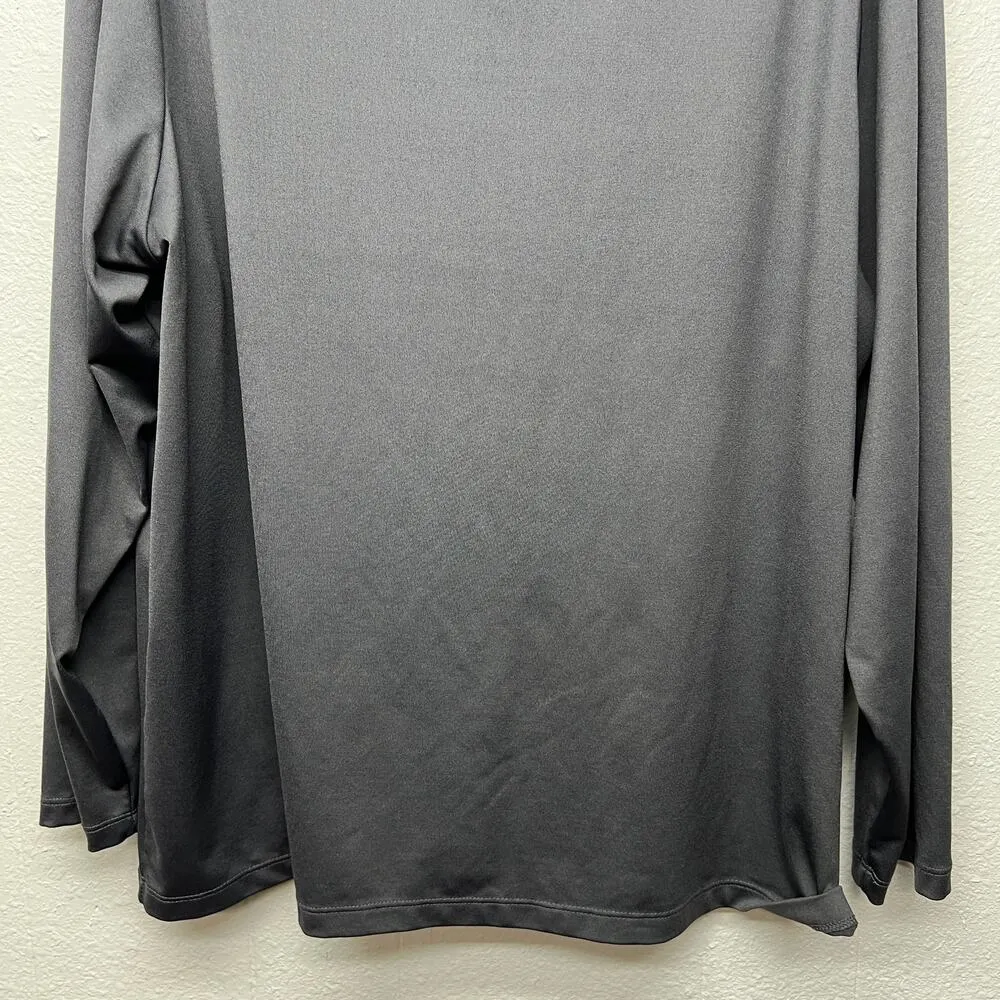 Susan Graver Womens Top 2X Turtleneck Stretch Career Office Business Casual Gray - Image 4