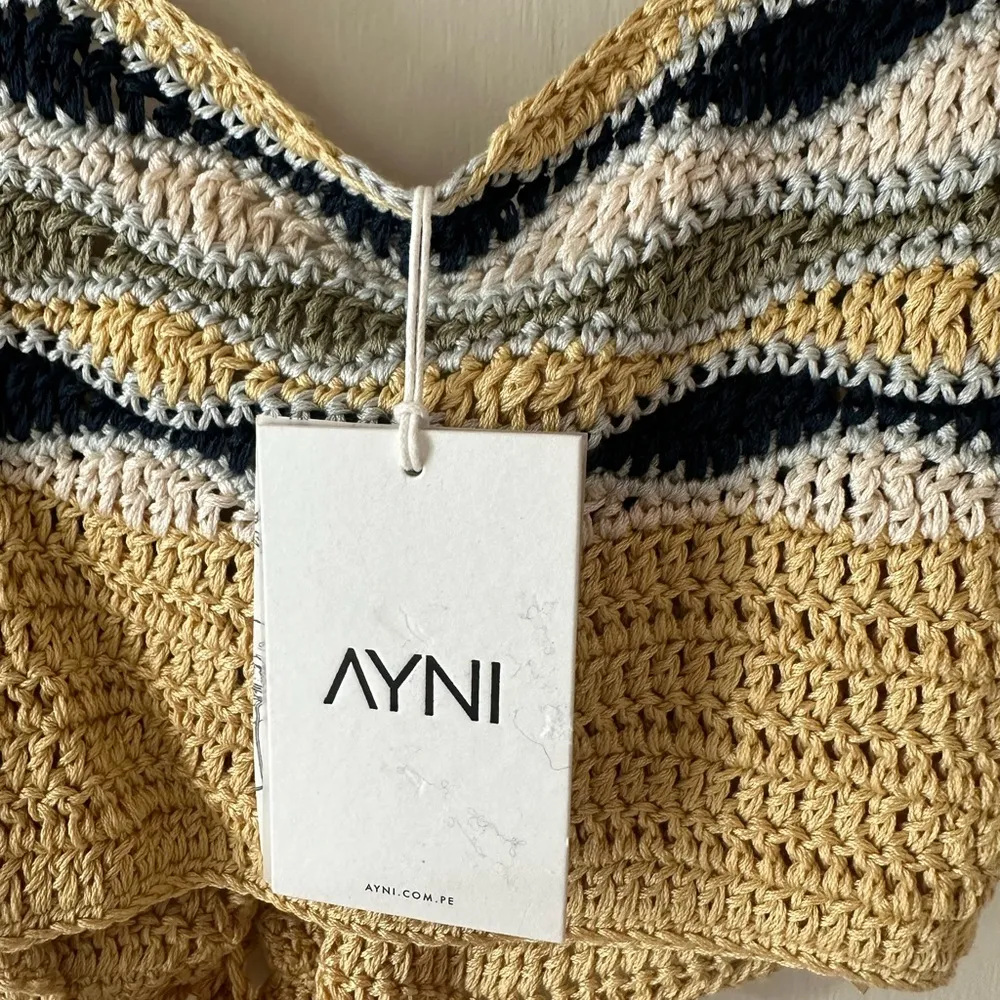 AYNI Ruru Cropped Crochet Top – Size S NWT Boho - Image 7