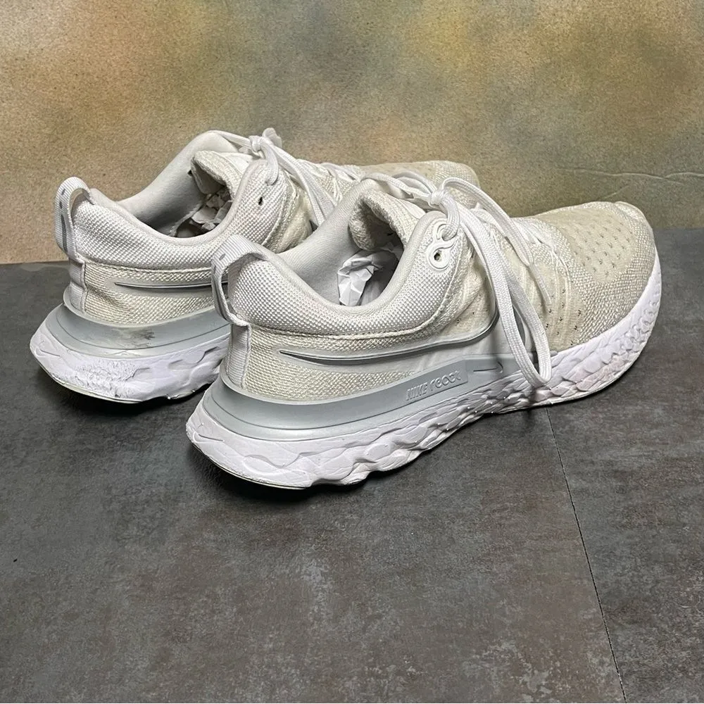 Nike React Infinity Run Flyknit 2 CT2423-102 Women's White Sneakers Size 7.5 - Image 13