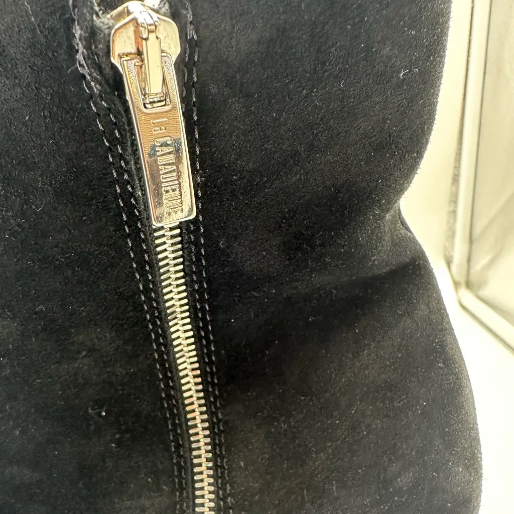 La Canadienne James Suede Boot Black Size 10 - Image 4