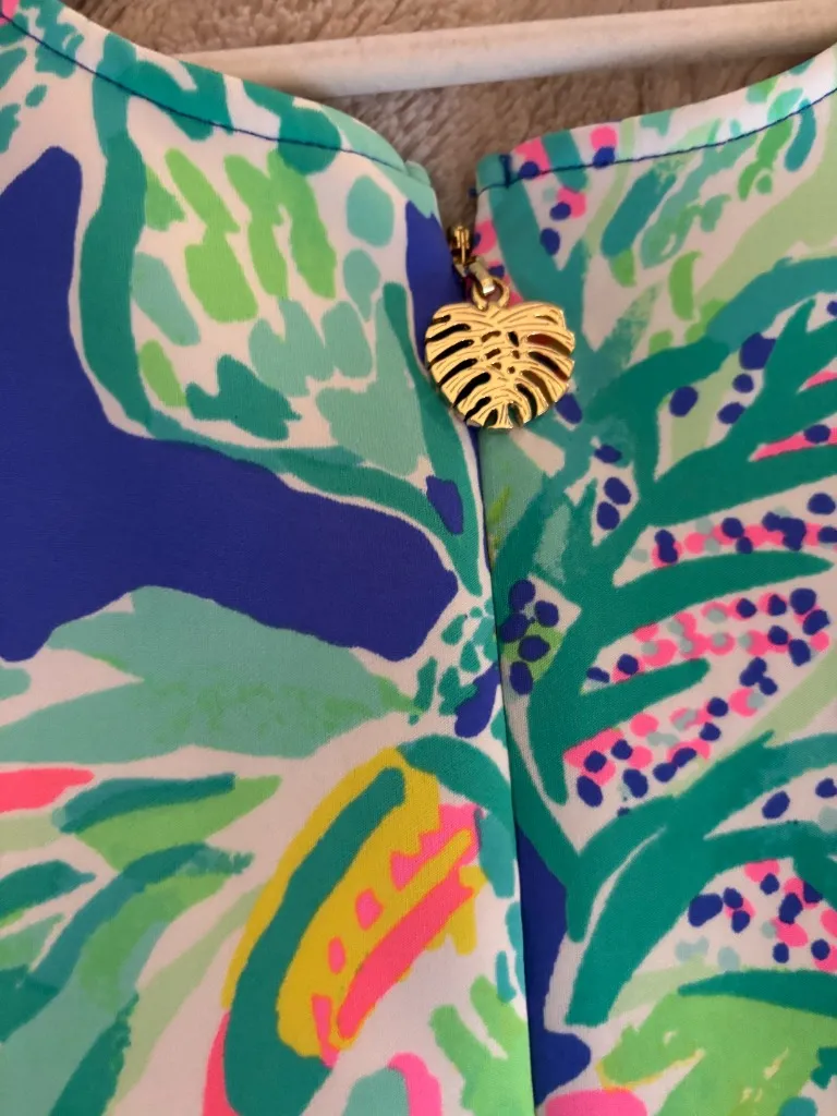 Lilly Pulitzer Mila Scuba Shift Dress in Wake Up Call Beckon Blue - Image 3