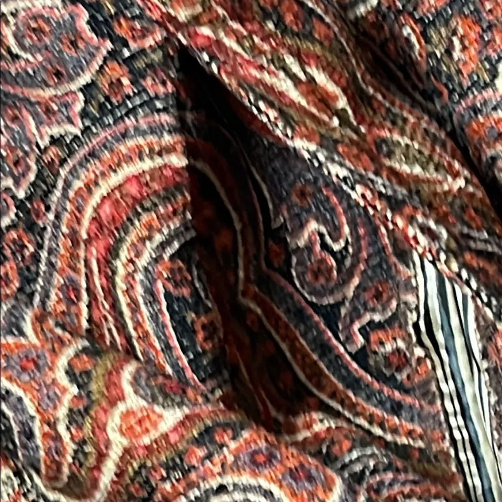 Coldwater Creek Paisley Patterned Women's Shirt/Jacket/Shacket Size PM - Image 9