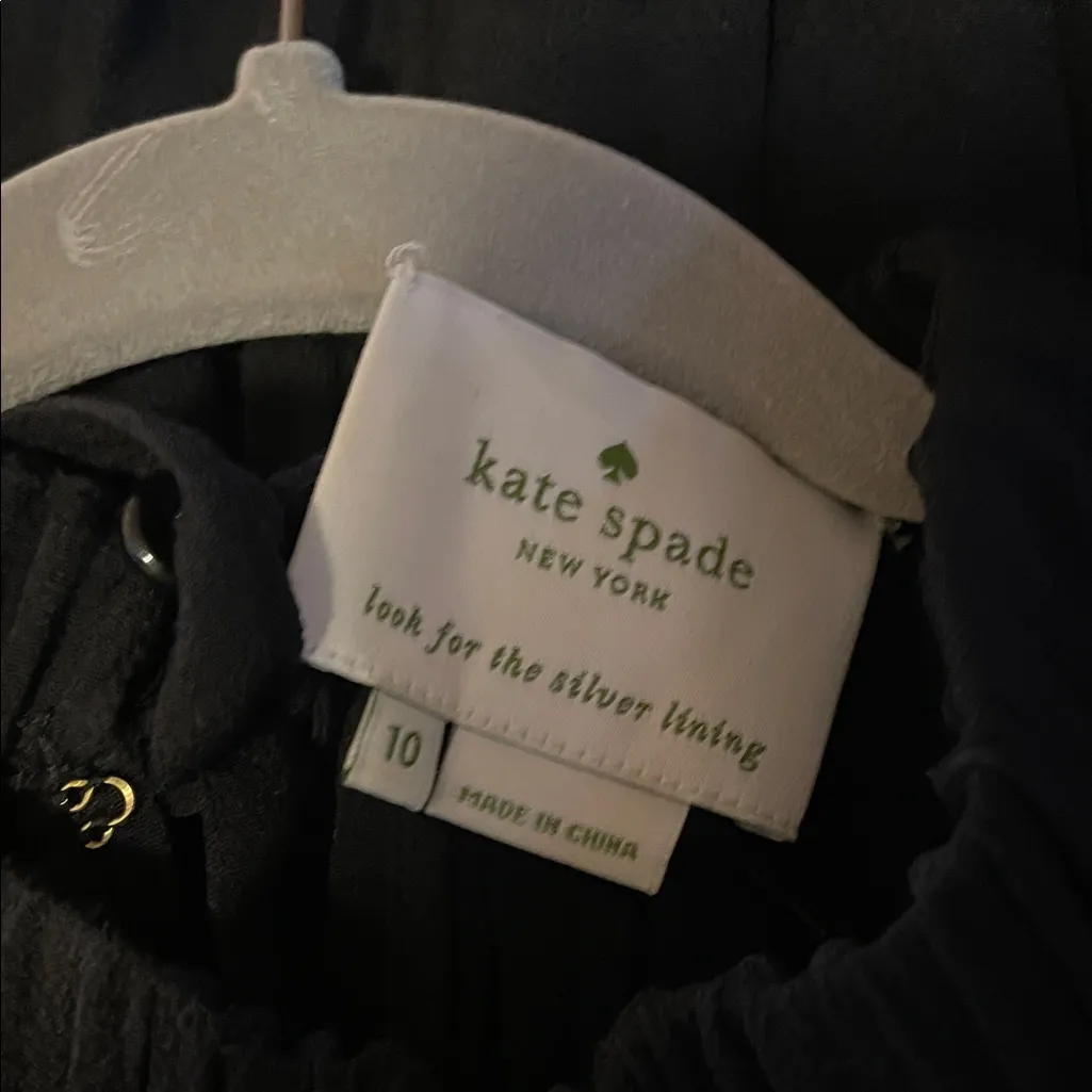 Kate Spade  Black Pleated Midi Dress - Image 2