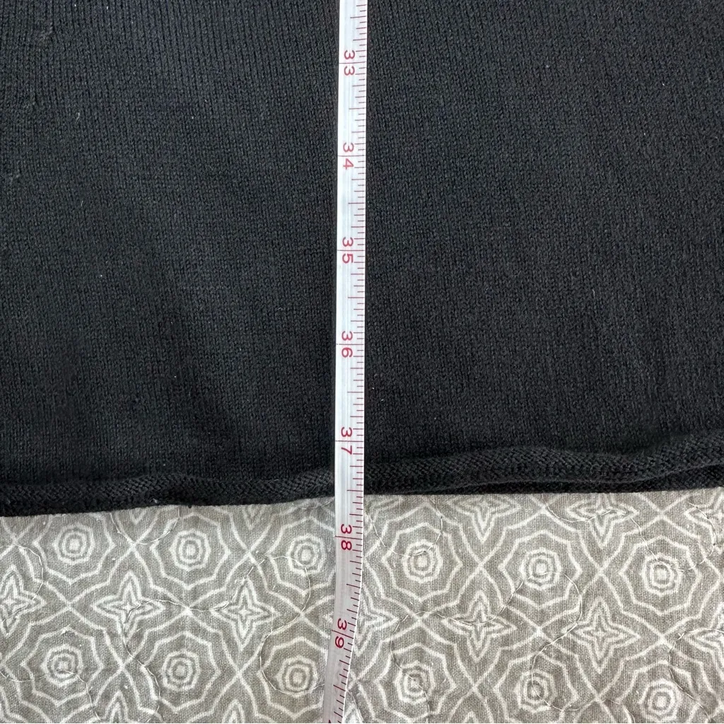 Aritzia Sunday Best Tolle Black Ballet Knit Sweater Mini Dress Size M - Image 9