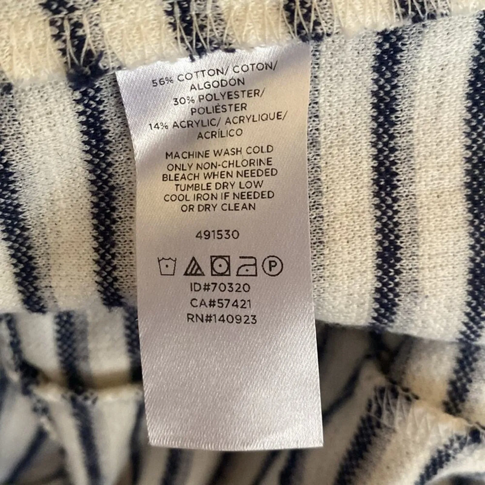 Loft White and Navy Blue Peplum Blazer Size M Size M - Image 8