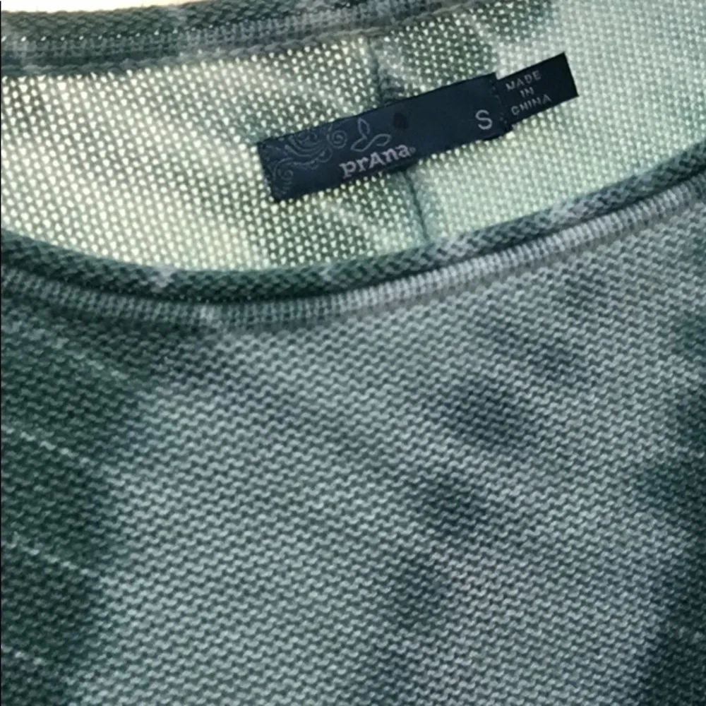 prAna Women’s Tie Dye Faux Wrap Tulip Hem Knit Sweater - Image 4