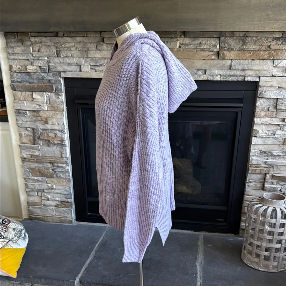 Rachel Zoe Cozy Purple Hoodie Sweater - Image 4