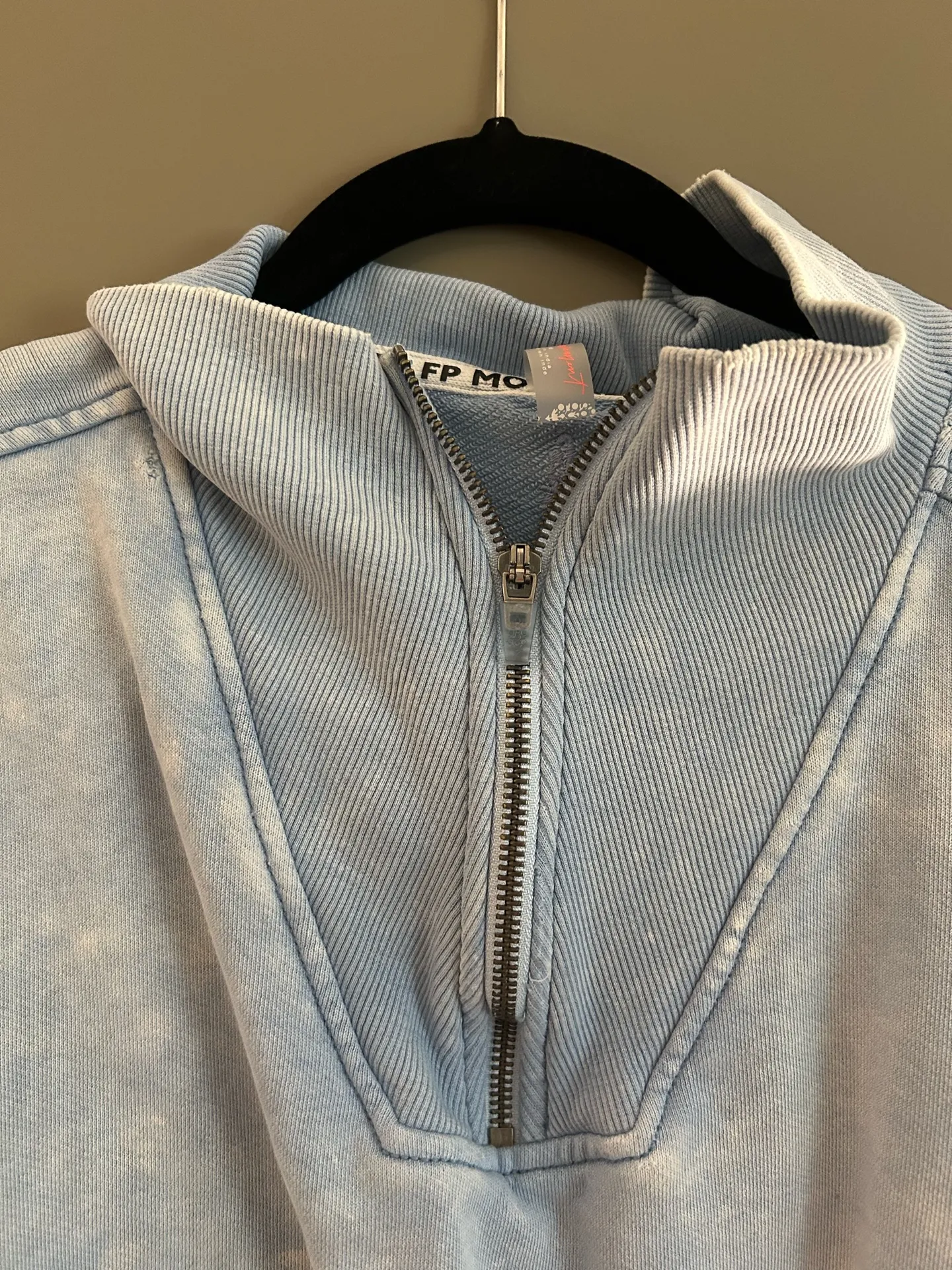 FP Movement Light Blue Quarter Zip Pullover - Image 2