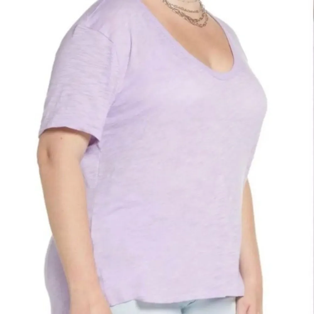 NWT  x Claudia Sulewski U-Neck Tee Purple Betta - Image 97