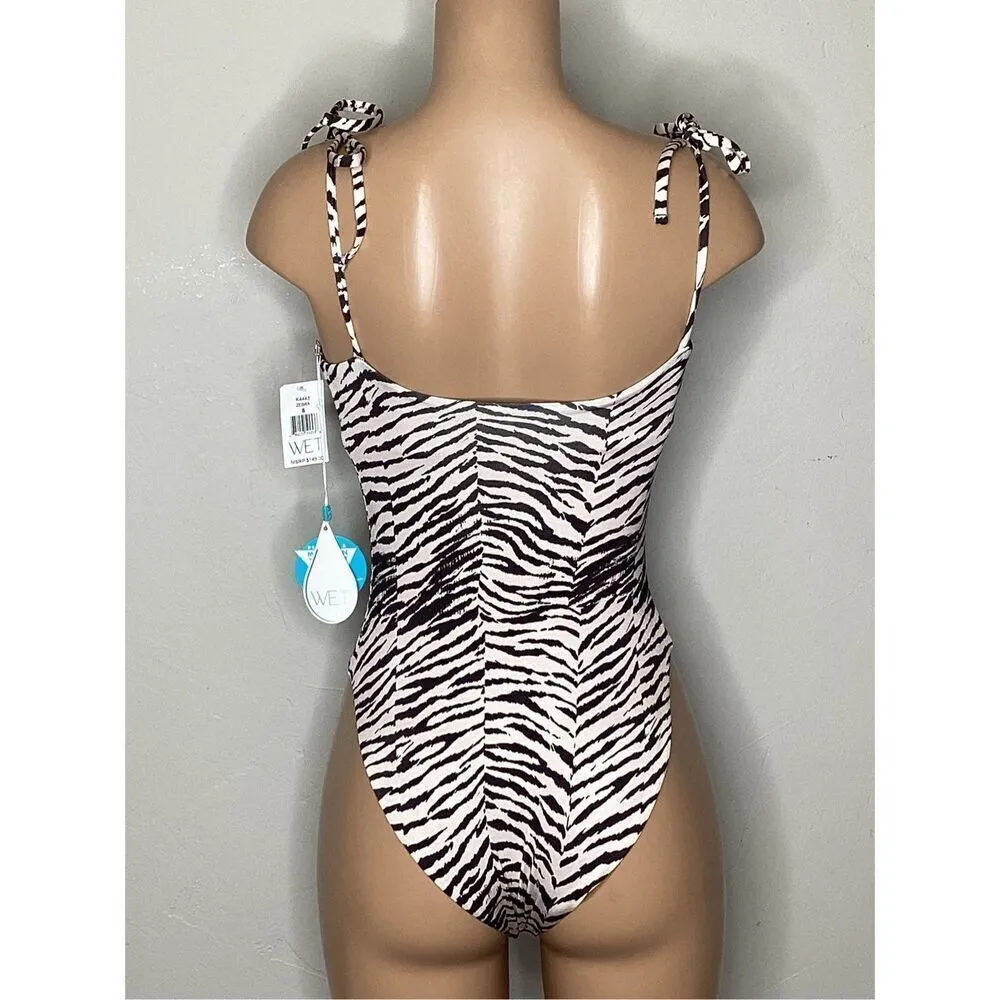 New. WET from L.A. zebra swimsuit. Large. Retails $148 - Image 4