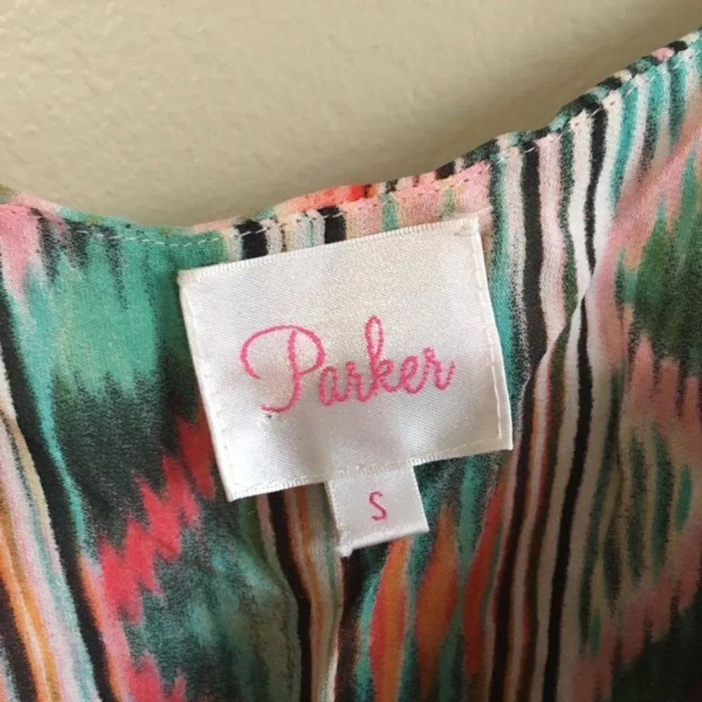 Parker small silk colorful dress - Image 4