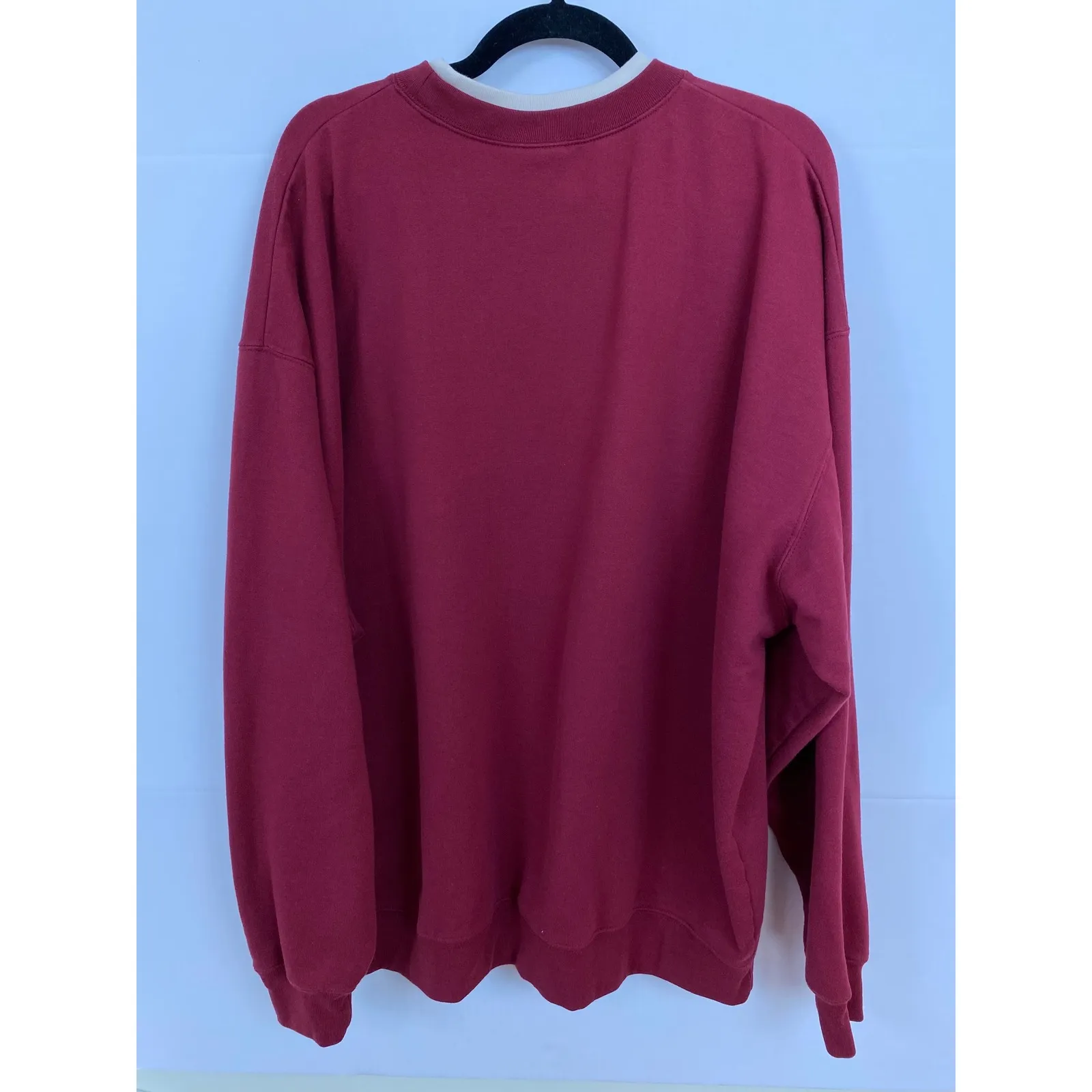 Women's 3X Burgundy Crewneck Grandma Grandkids Bear Heart‎ Sweatshirt Red Size undefined - Image 7