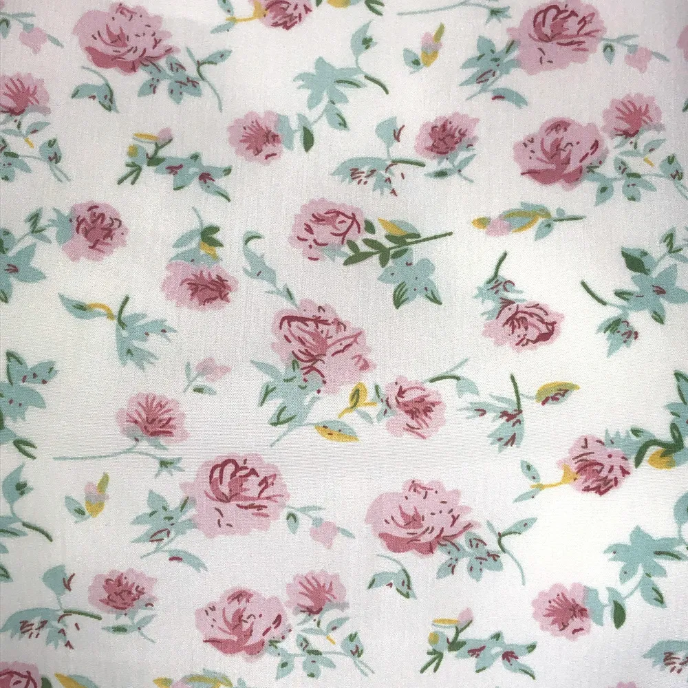 Cream Floral Crop Top  - Size Small - Image 5