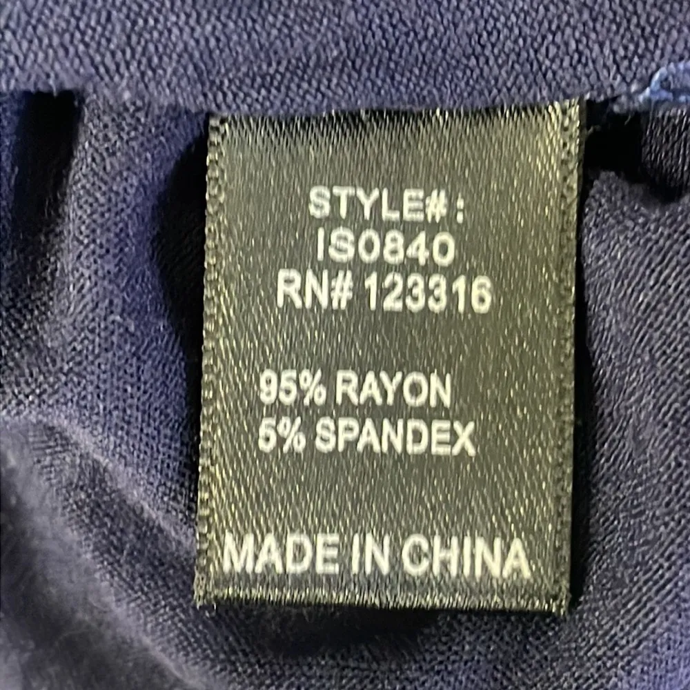 Iris Navy Twisted Asymmetrical Skirt - Image 5