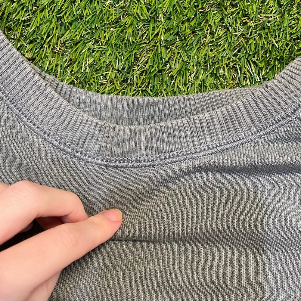 Green Distressed Aerie Crewneck - Image 3