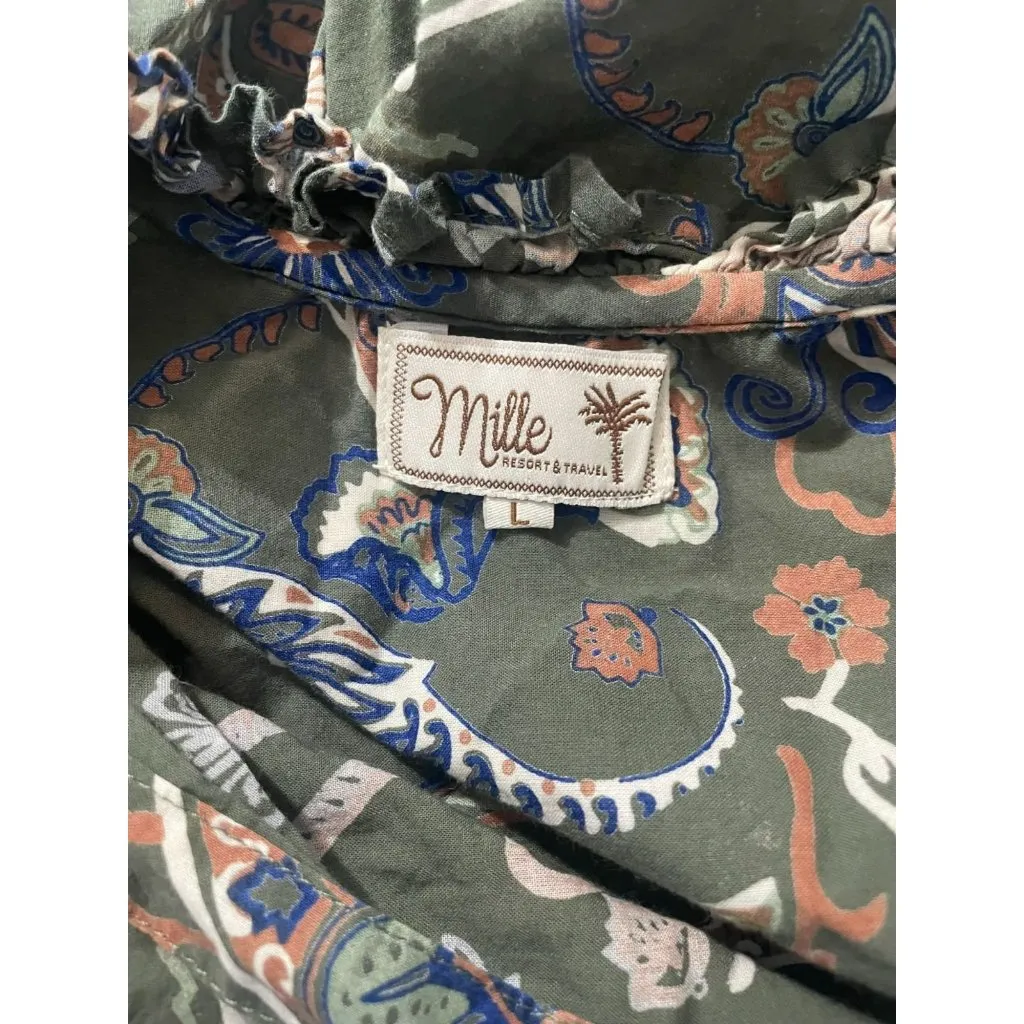 Mille Resort & Travel Size Large Top Blouse Paisley Boho - Image 7