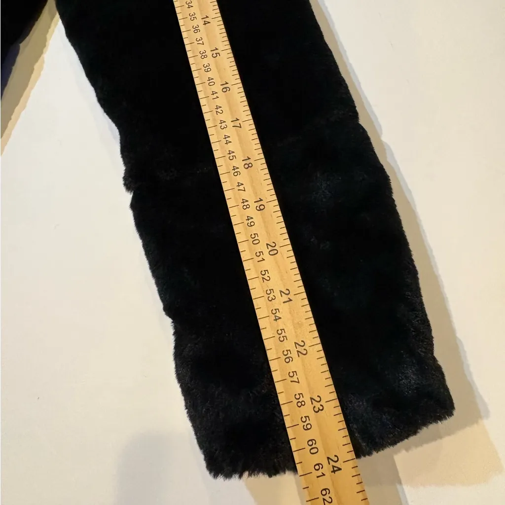 Ambiance Outwear faux fur teddy bear women's jacket size S Black - Image 6