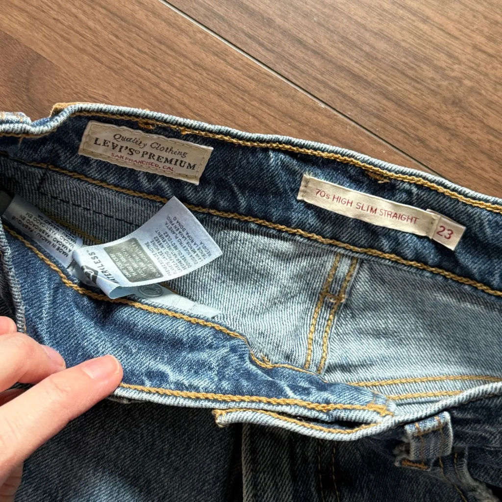 Levi's Light Blue Straight Jeans - Image 2