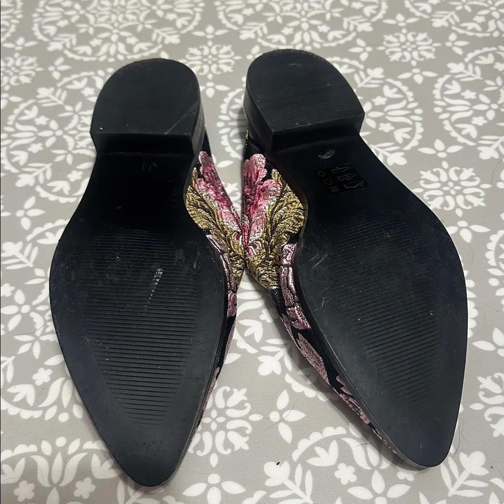 Shelly’s London Cantara Embroidered Mules Pink Size 7 - Image 5