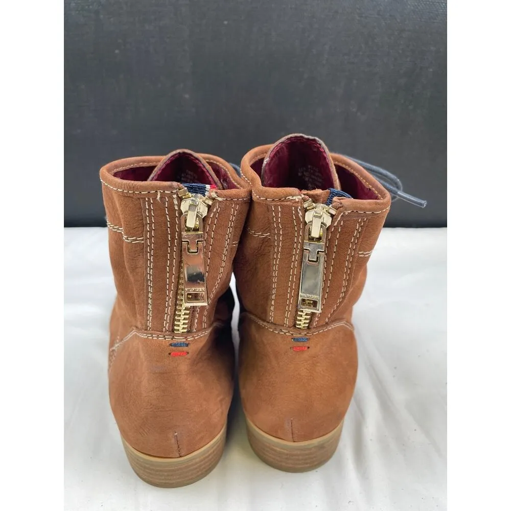 Tommy Hilfiger Women's Brown Suede Ankle Boots Shoes Size 7.5 SKU 4043 - Image 4