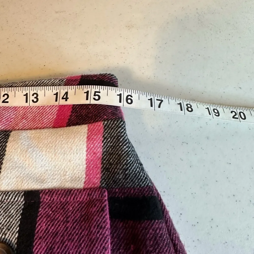 Pink Casual Plaid Print A Line - Image 7