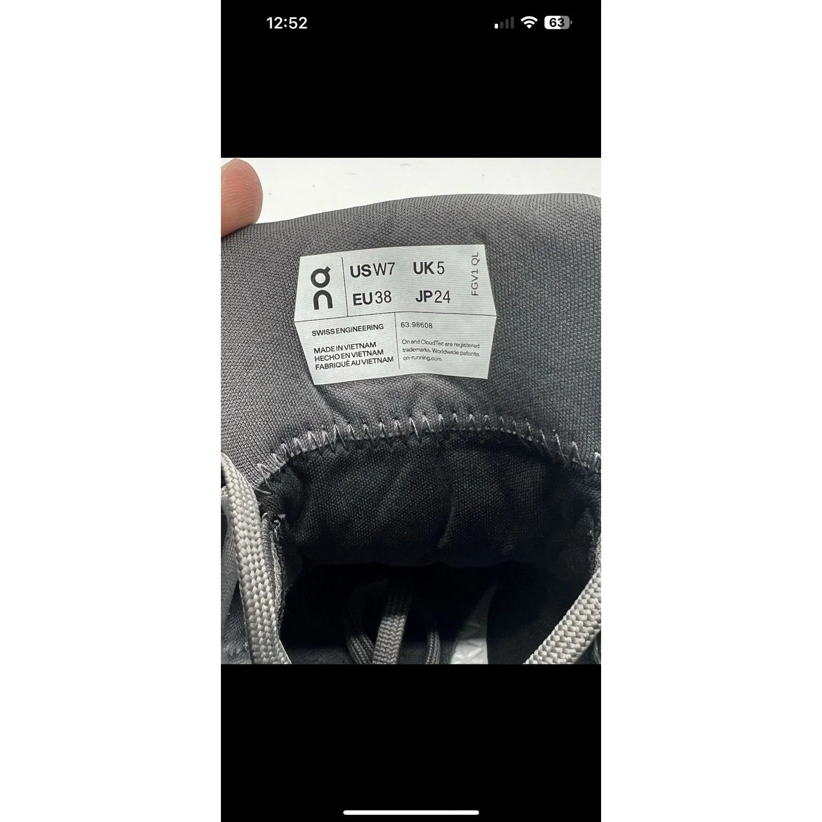 On Cloudrock 2 Glacier Eclipse Waterproof Women's Size 7 Hiking Boots Shoes - Image 9