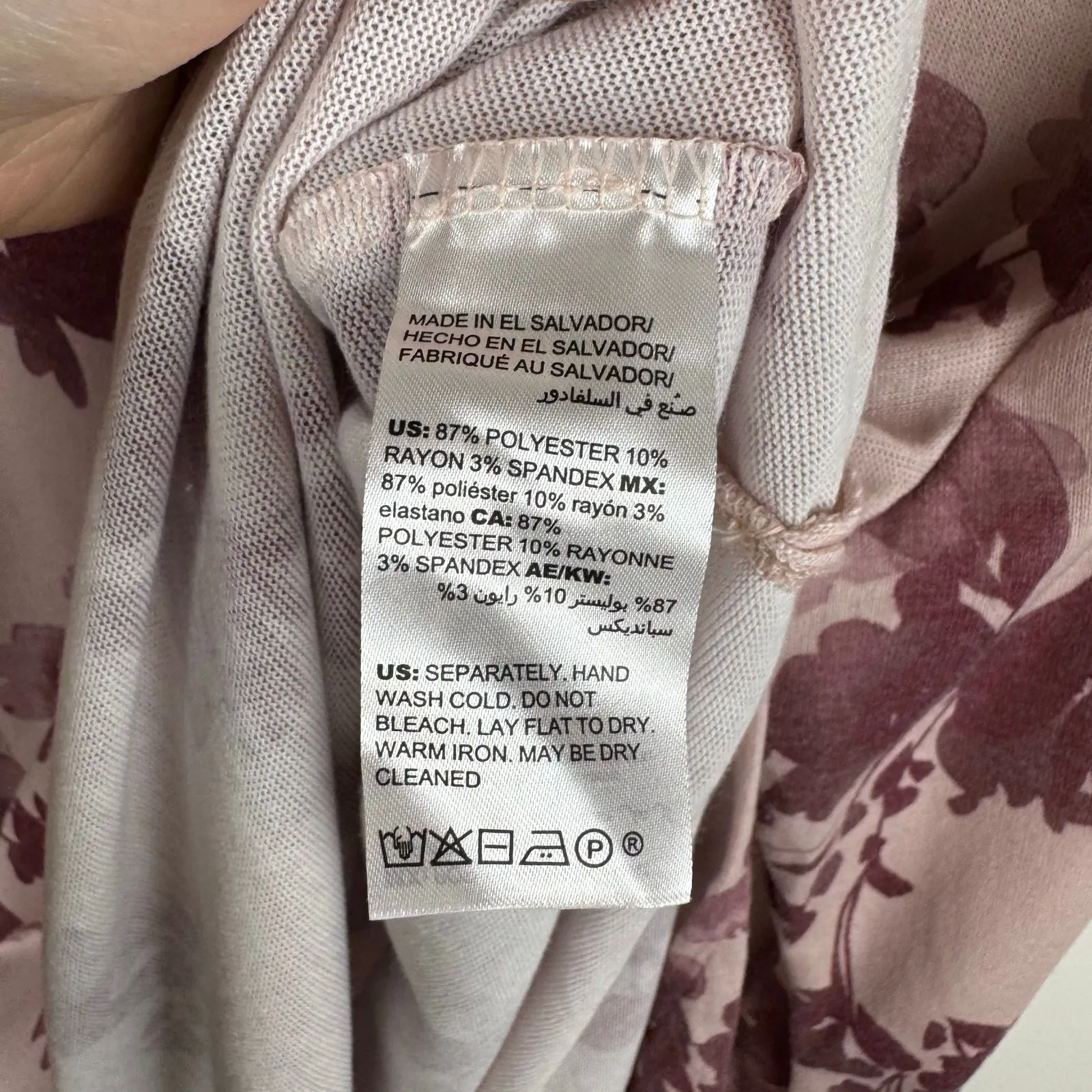 Chicos Womens Floral Side Slit Tunic Top Pink Sz 3 (XL) Feminine Flowy Longline‎ - Image 12