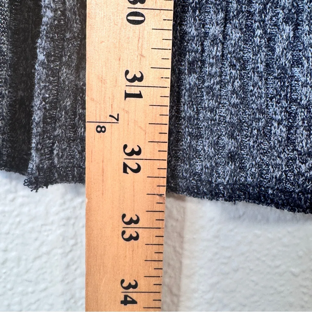 Wilfred Grey Ribbed Mock Neck Sweater Dress Womens XXS Mini Long Sleeve Fall Gray - Image 6