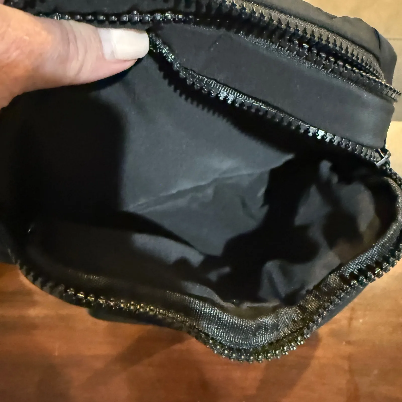 WILO The Label Black Nylon Belt Bag Fanny Pack Adjustable Strap Zip Pouch - Image 6