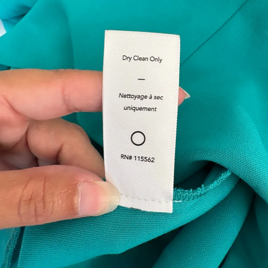 Women's LIKELY Decosta Dress V-Neck Sleeveless Mini Dress Size 6 turquoise - Image 8