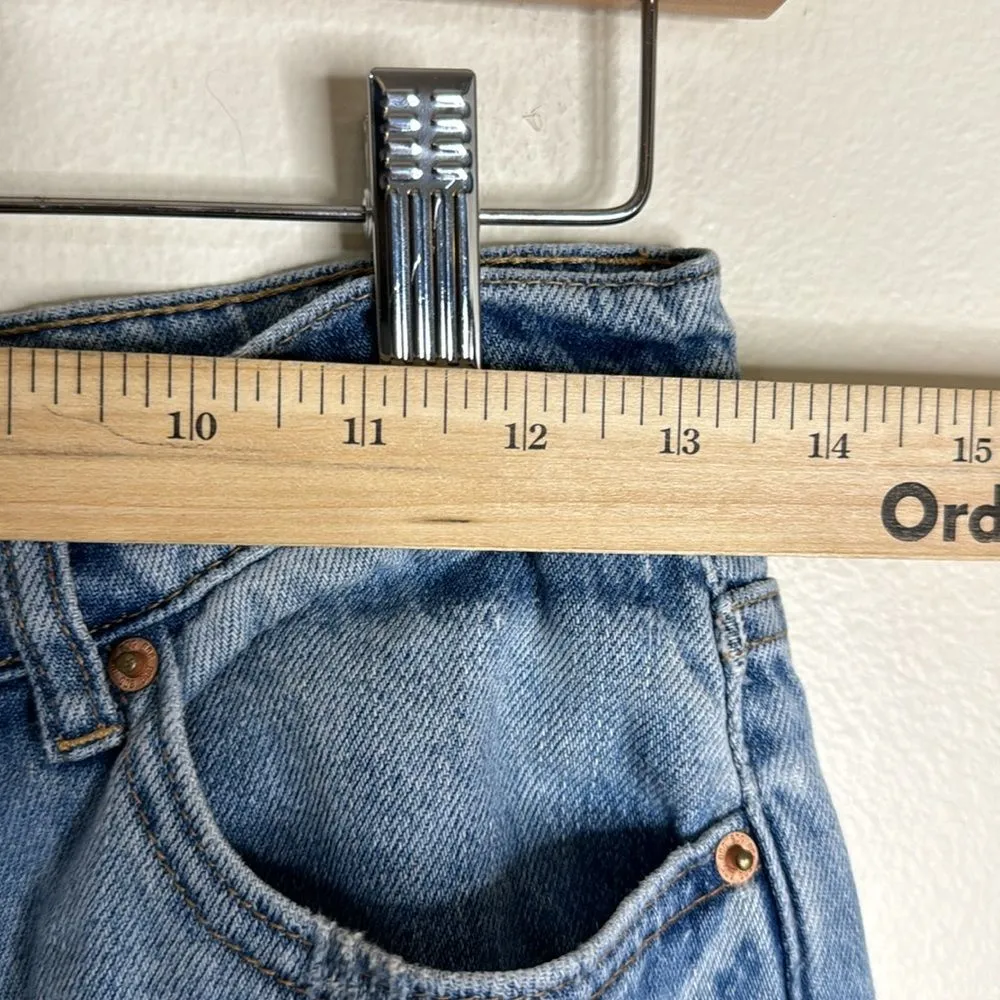 BDG urban outfitters distressed slim straight fly button denim jeans size 28 - Image 7