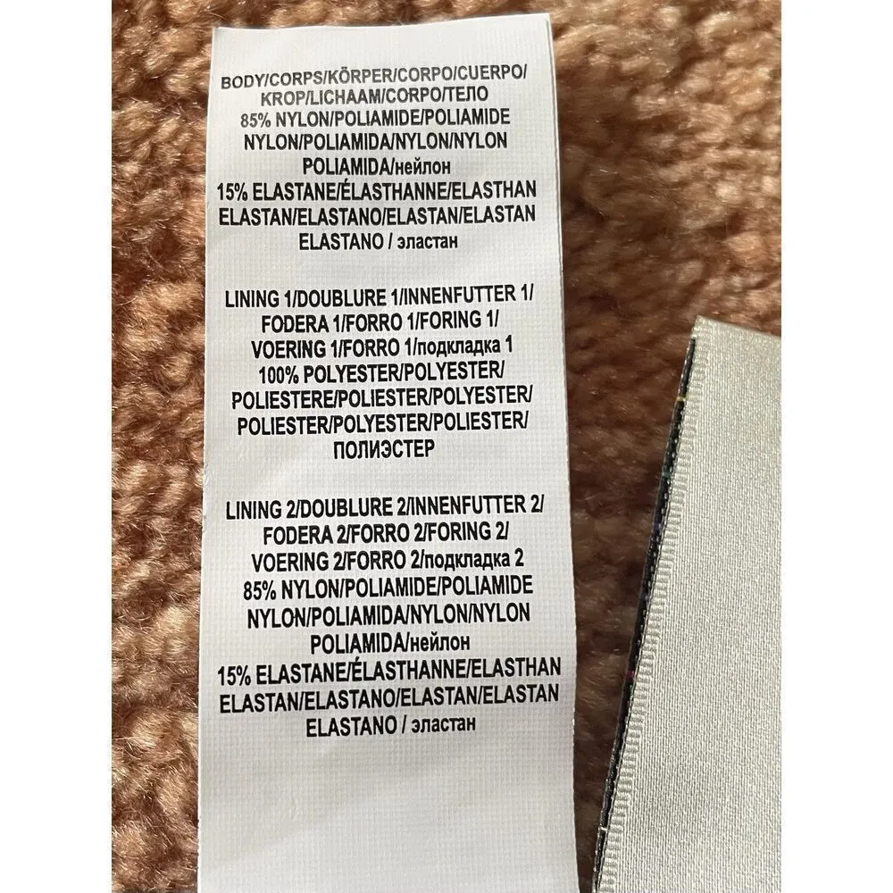 NWT 24th & Ocean Solid Mid Waist Hipster Bikini Swimsuit Bottom Sz M, Black Size M - Image 5