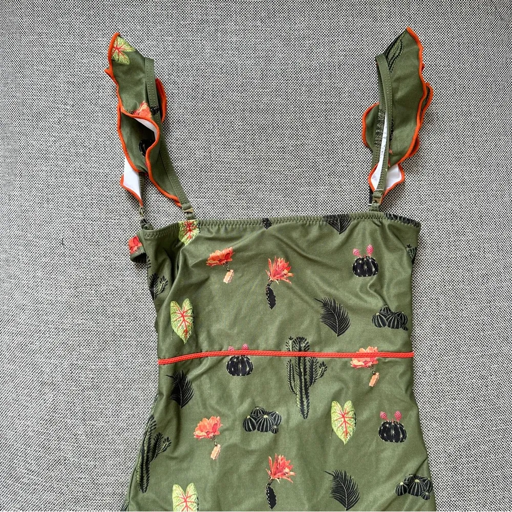 Carolina K Kuna One Piece Swimsuit Green Size XS - Image 3