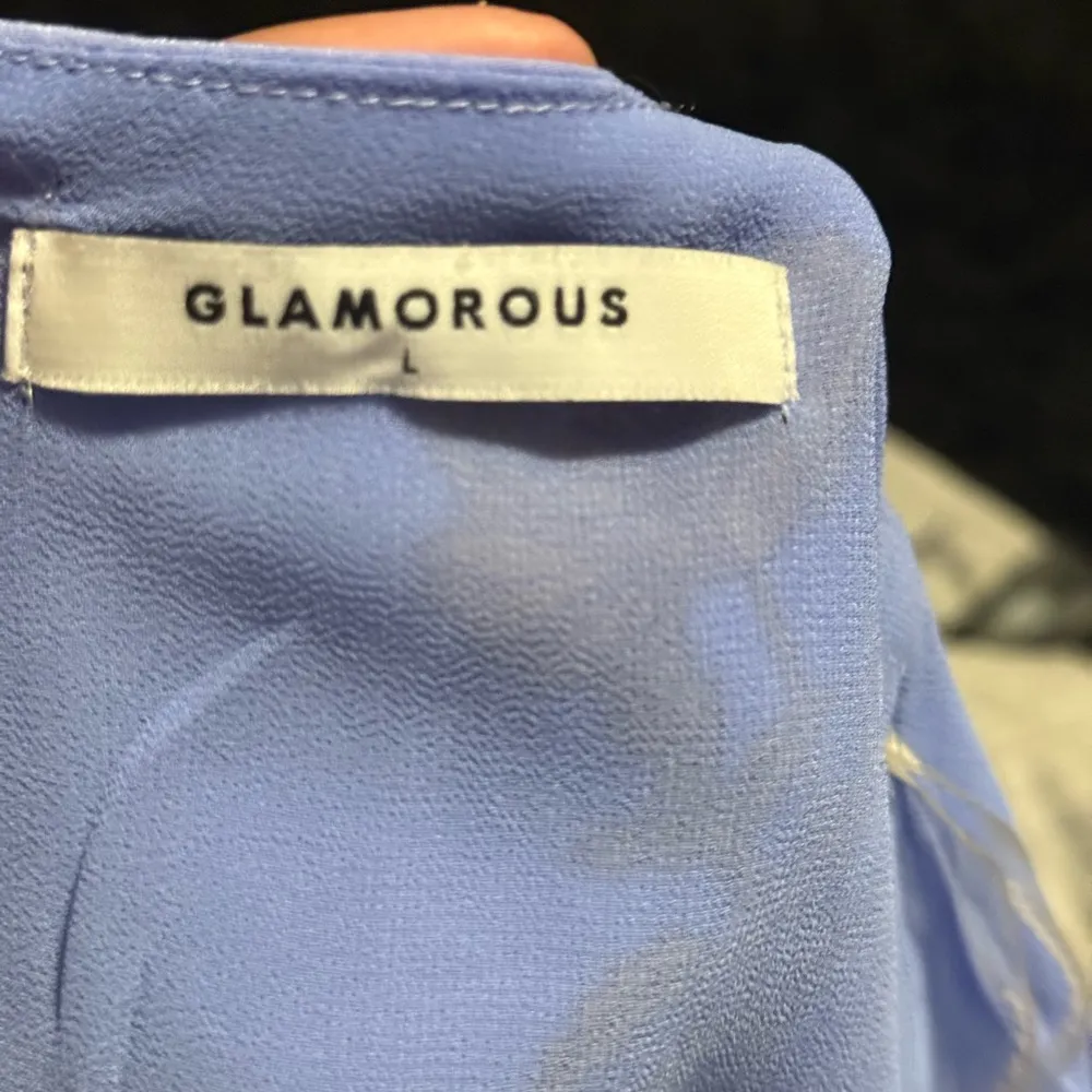 Glamorous Blue one piece pants with Dolman Sleeves - Image 2