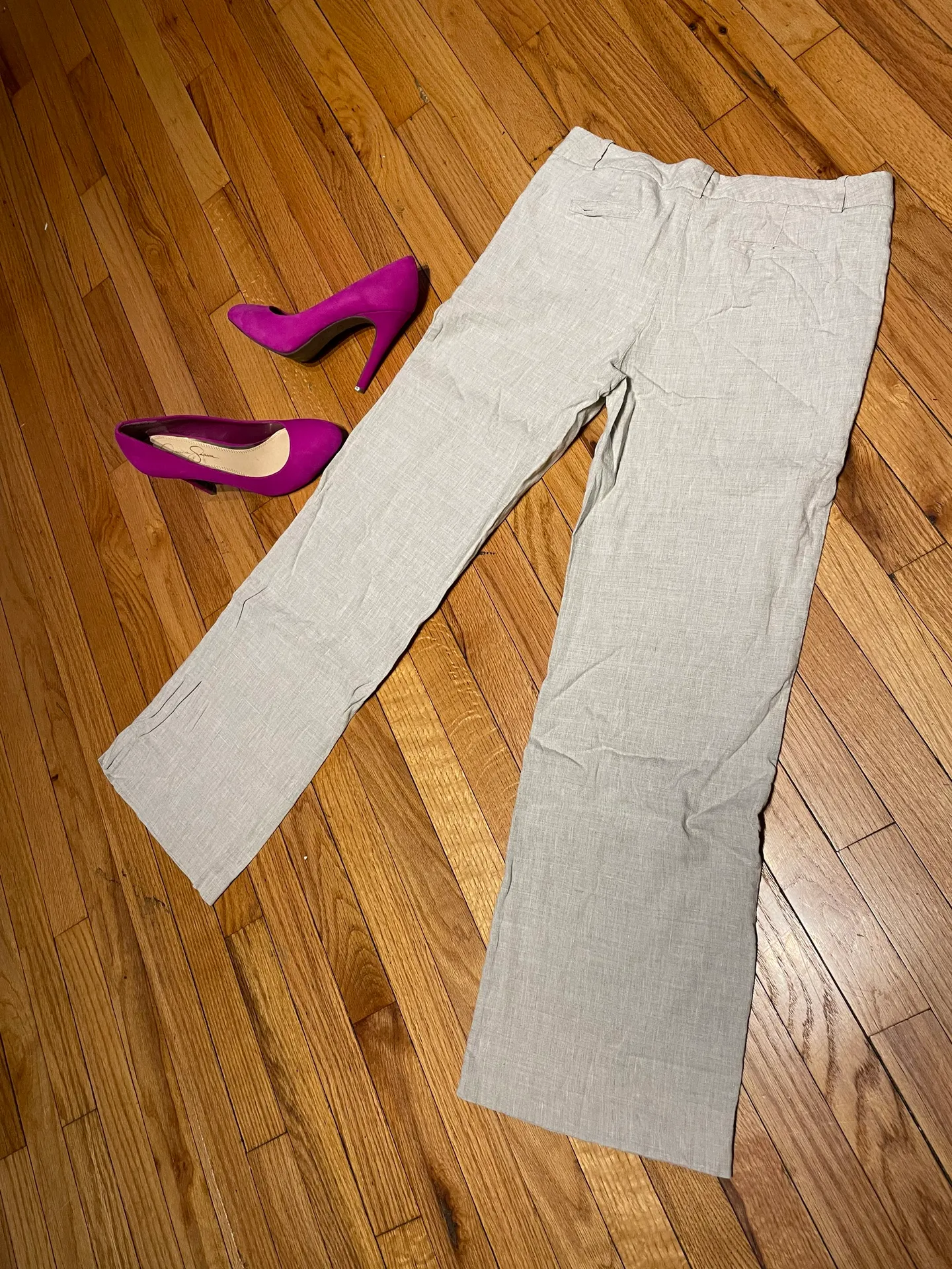 Cassidy Fit Linen Neutral cream beige sand khakis chinos  - Image 4