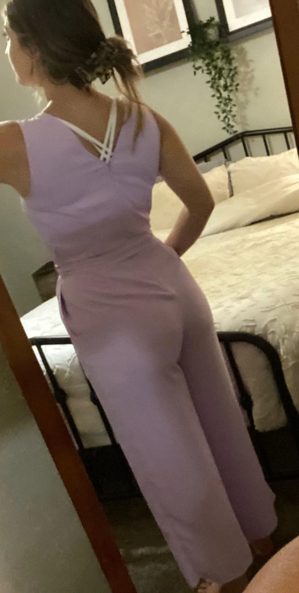 Worthington Purple Tie Waist Jumpsuit - Image 3