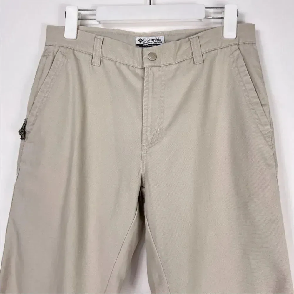 Columbia Granite Cloth Outdoor Utility Pants Stone Washed Khaki Sz 14 - Image 4