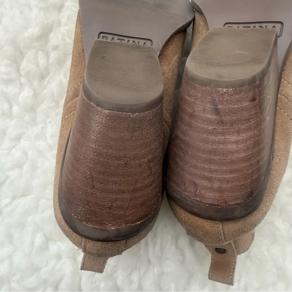 Portland Leather Suede Patina Dakota Western Boot Size 6 Brown - Image 8