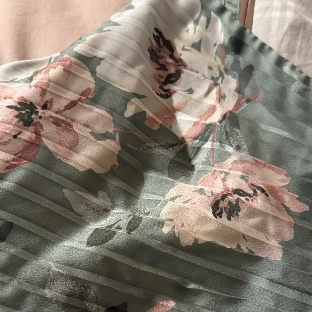 Floral Wrap Crop Top - Image 2