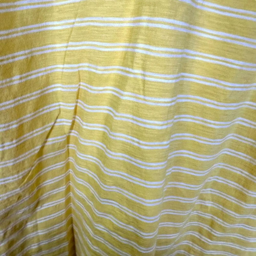 St Johns Bay Yellow White Striped Top Size 2X - Image 3