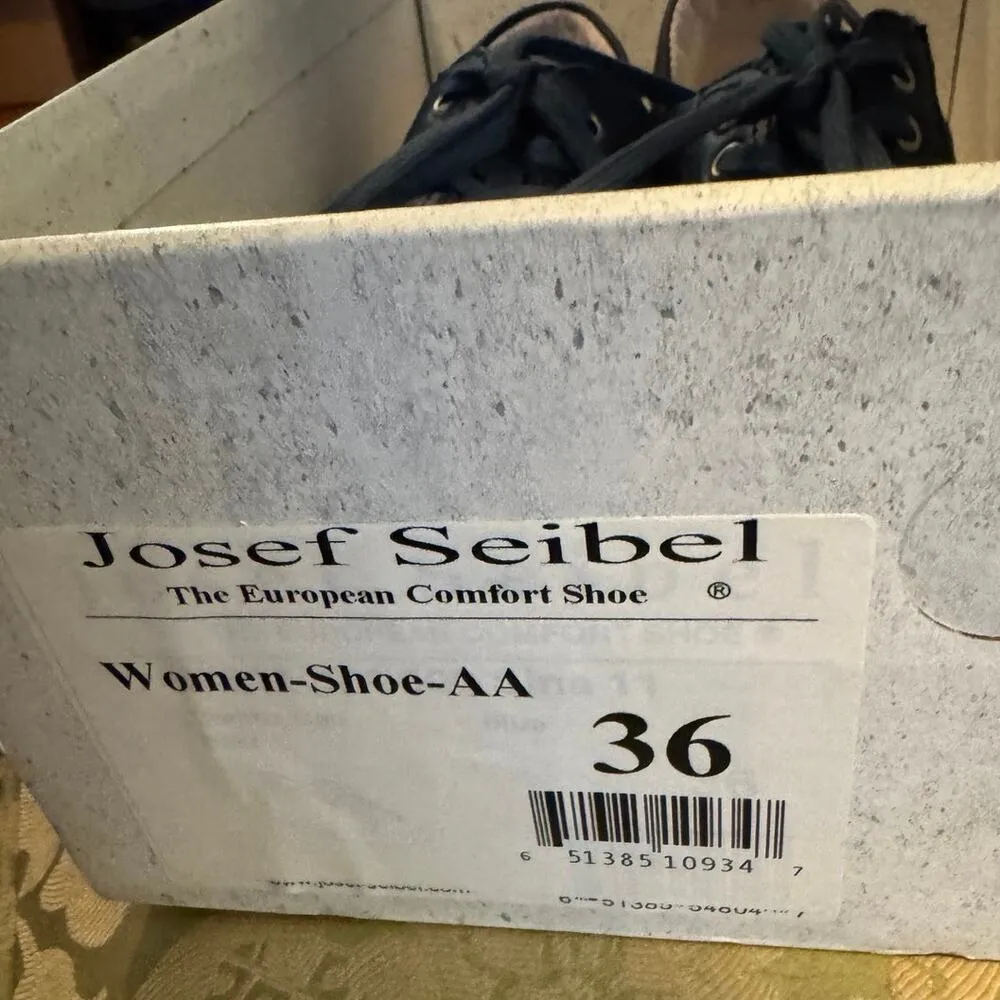 JOSEF SEIBEL Sina 11 Blue Leather Sneakers Euro Size 36 New in Box MSRP $120 - Image 13