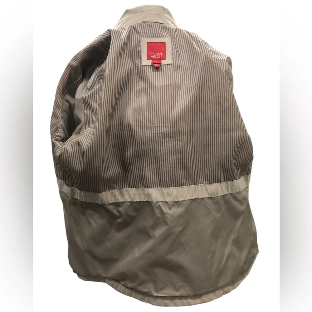 ESPRIT Tan Zip Front Jacket Size: Large - Image 7