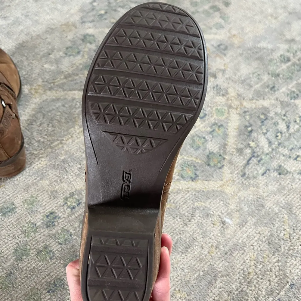 Teva Western Brown Leather Ankle Booties - Image 5