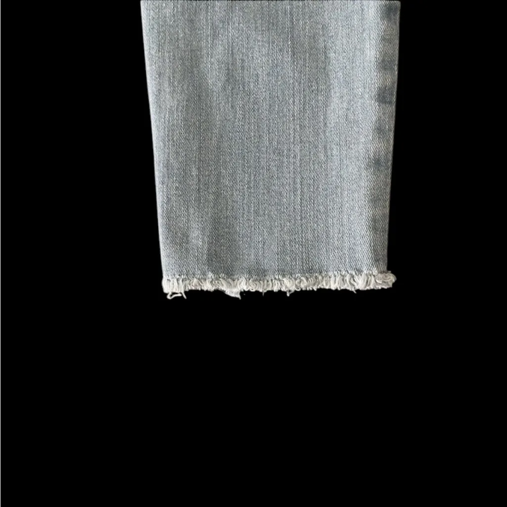 Frame Denim Le Skinny De Jeanne Jeans Size 27 Light‎ Wash Raw Hem - Image 5